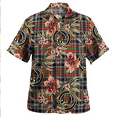 Borthwick Ancient Tartan Clan Crest Badge Aloha Hawaiian Shirt Tropical Old Style GR53 Borthwick Ancient Tartan Tartan Today